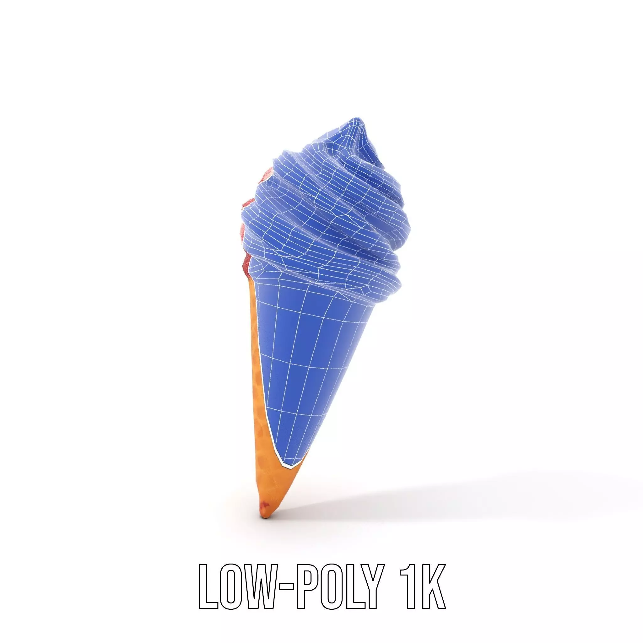 Red Swirl Ice Cream model pack Low-poly 3D model_21