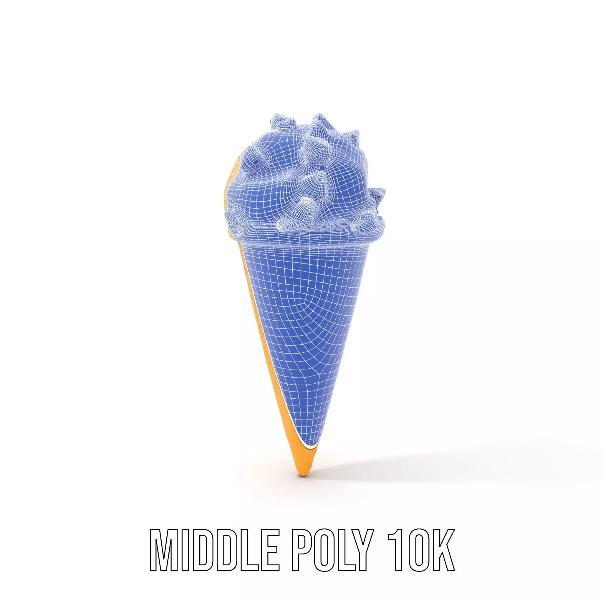 Chocolate Chip Ice Cream Cone model pack Low-poly 3D model_12