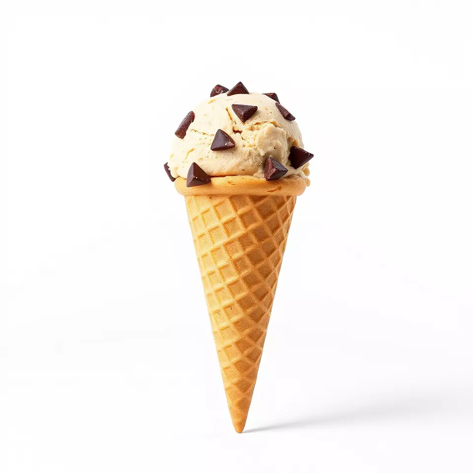 Chocolate Chip Ice Cream Cone model pack Low-poly 3D model_3