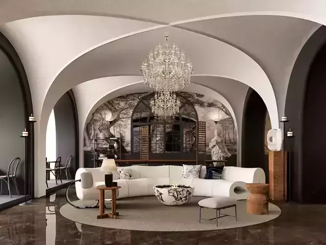 Mid Century interior  Livingroom