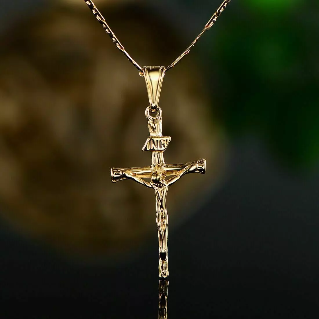 Crucifix Cross Pendant 3D print model_2