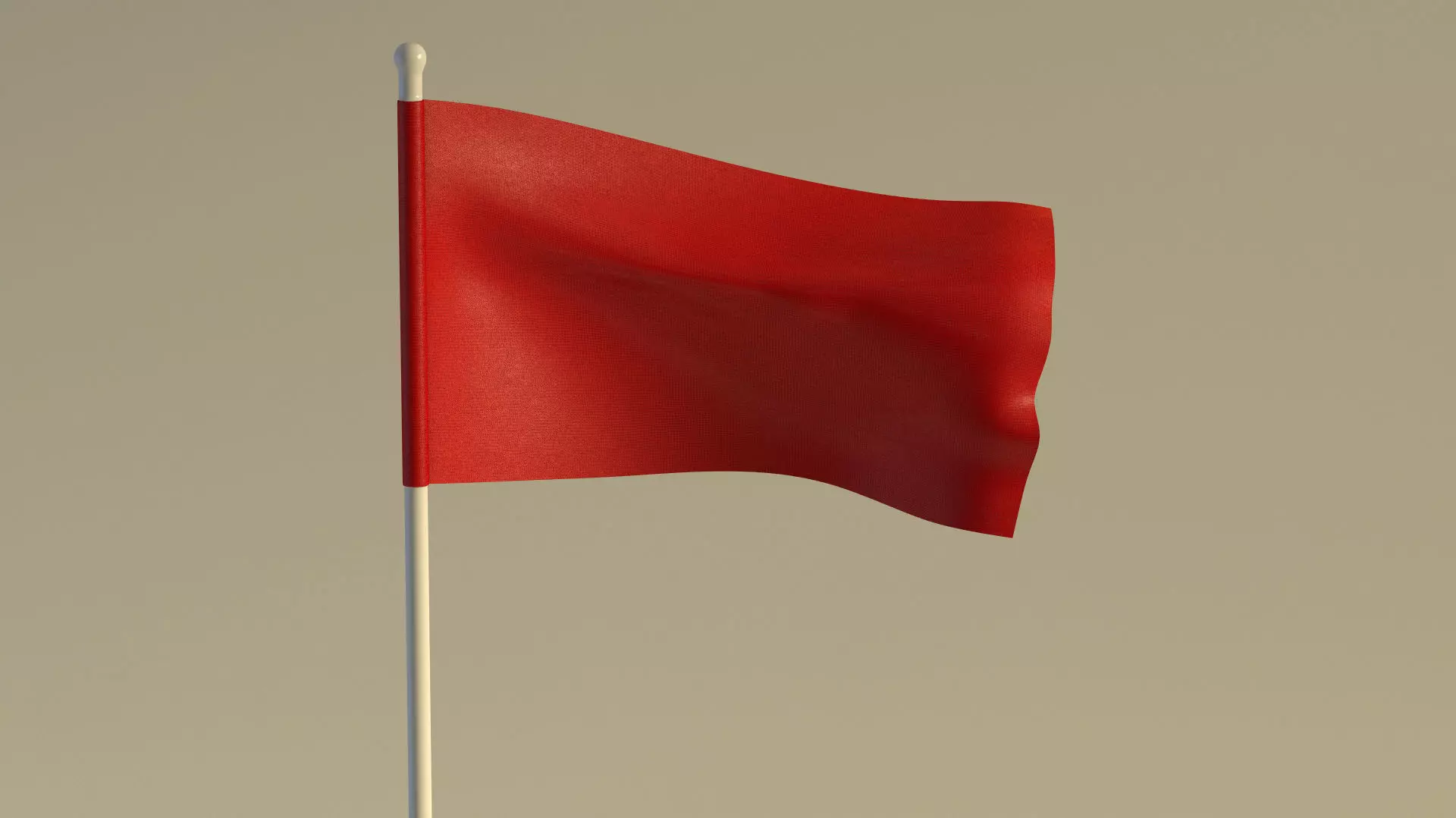 SPORT---GOLF---Flag flag waving in wind Low-poly 3D model