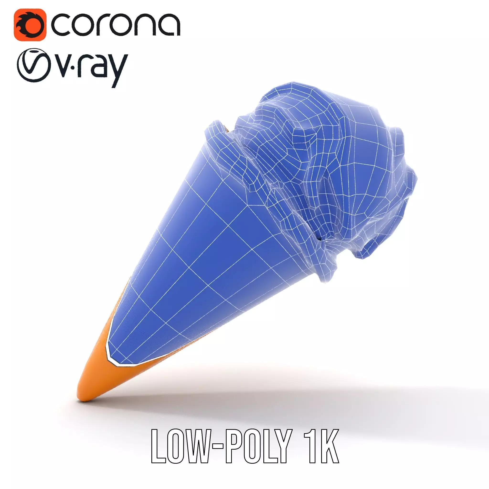 Chocolate Vanilla Ice Cream model pack Low-poly 3D model_29