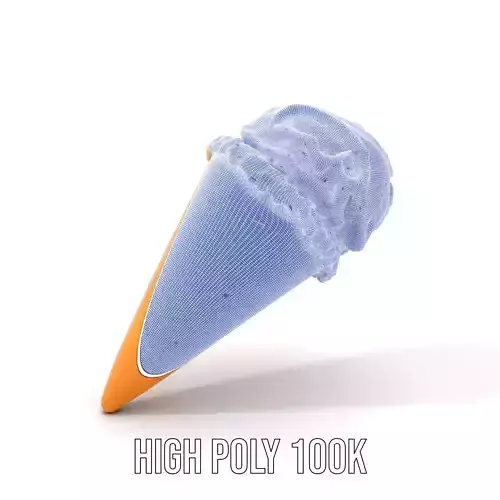 Chocolate Vanilla Ice Cream model pack Low-poly 3D model 4