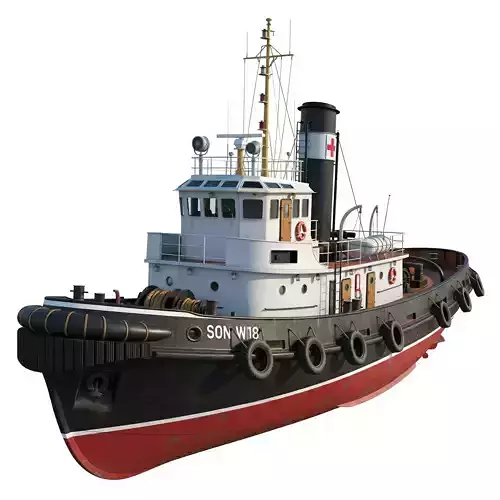Classic Tugboat 3D print model
