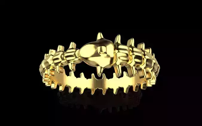 Snake bone ring model 714