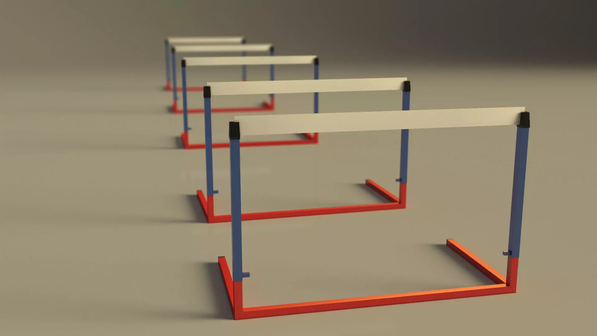 SPORT---RACE---Hurdle hurdle stand Low-poly 3D model