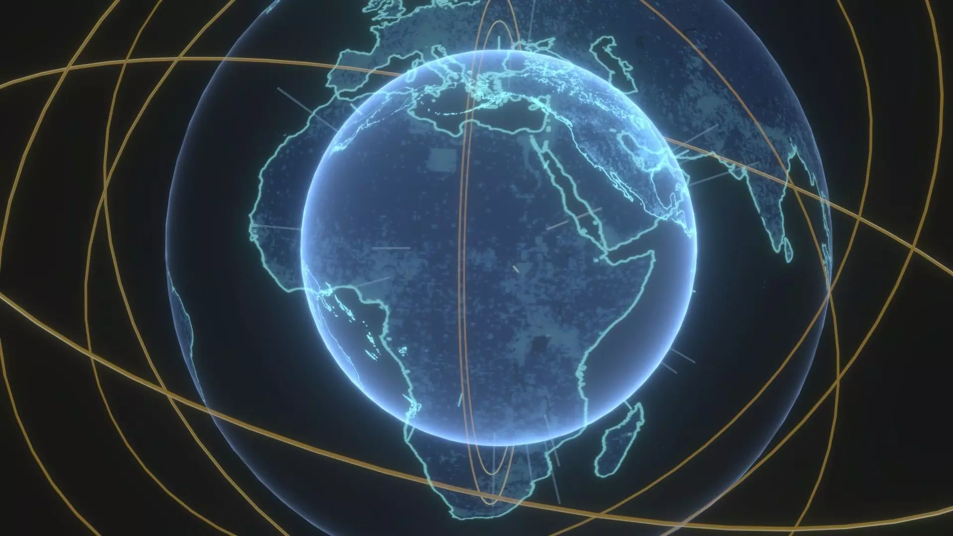 Animated Hologram Planet Earth No 2 With 50 Sci-Fi Music Tracks Low-poly 3D model_12