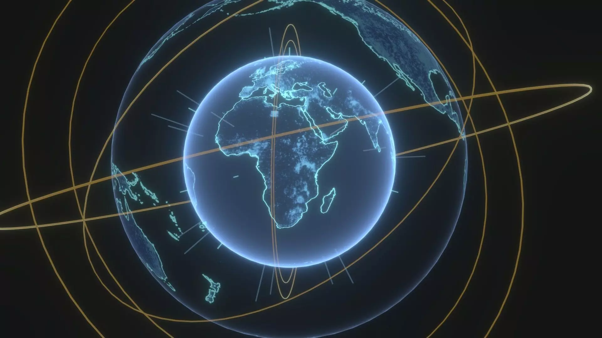 Animated Hologram Planet Earth No 2 With 50 Sci-Fi Music Tracks Low-poly 3D model_21