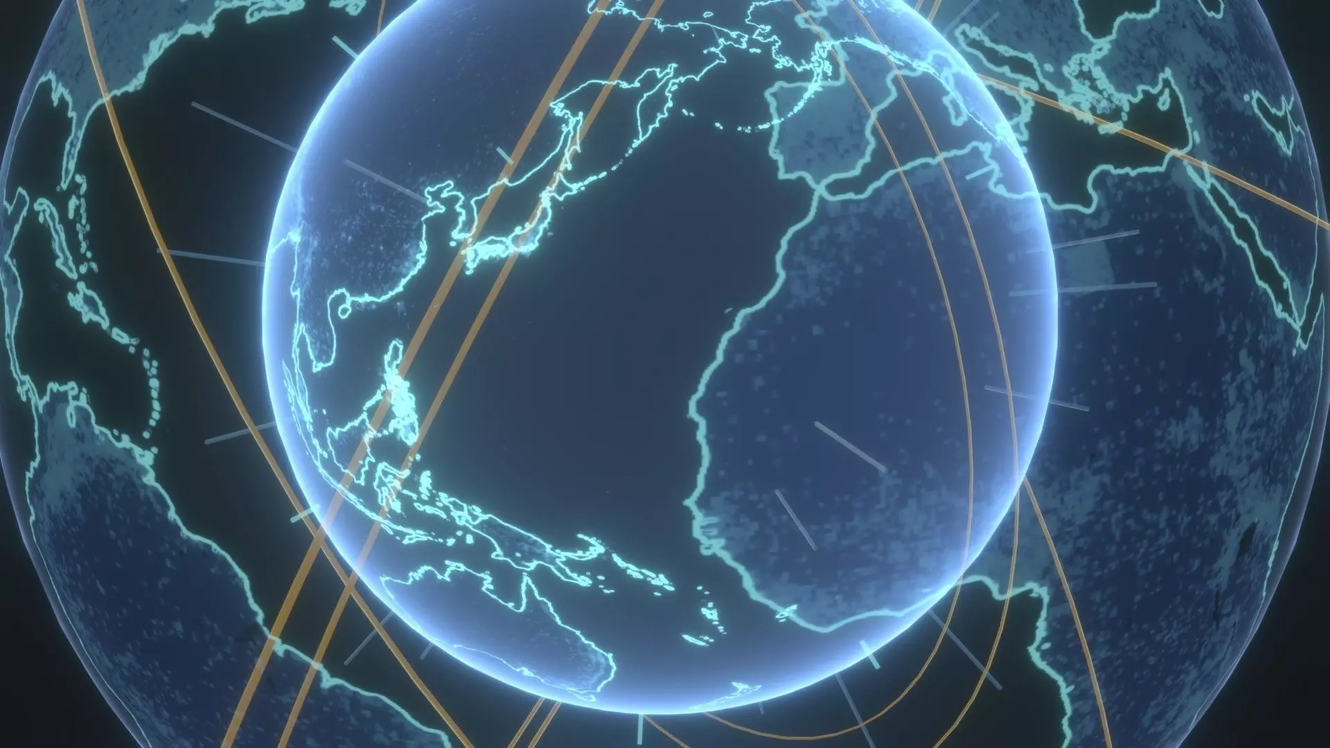 Animated Hologram Planet Earth No 2 With 50 Sci-Fi Music Tracks Low-poly 3D model_17