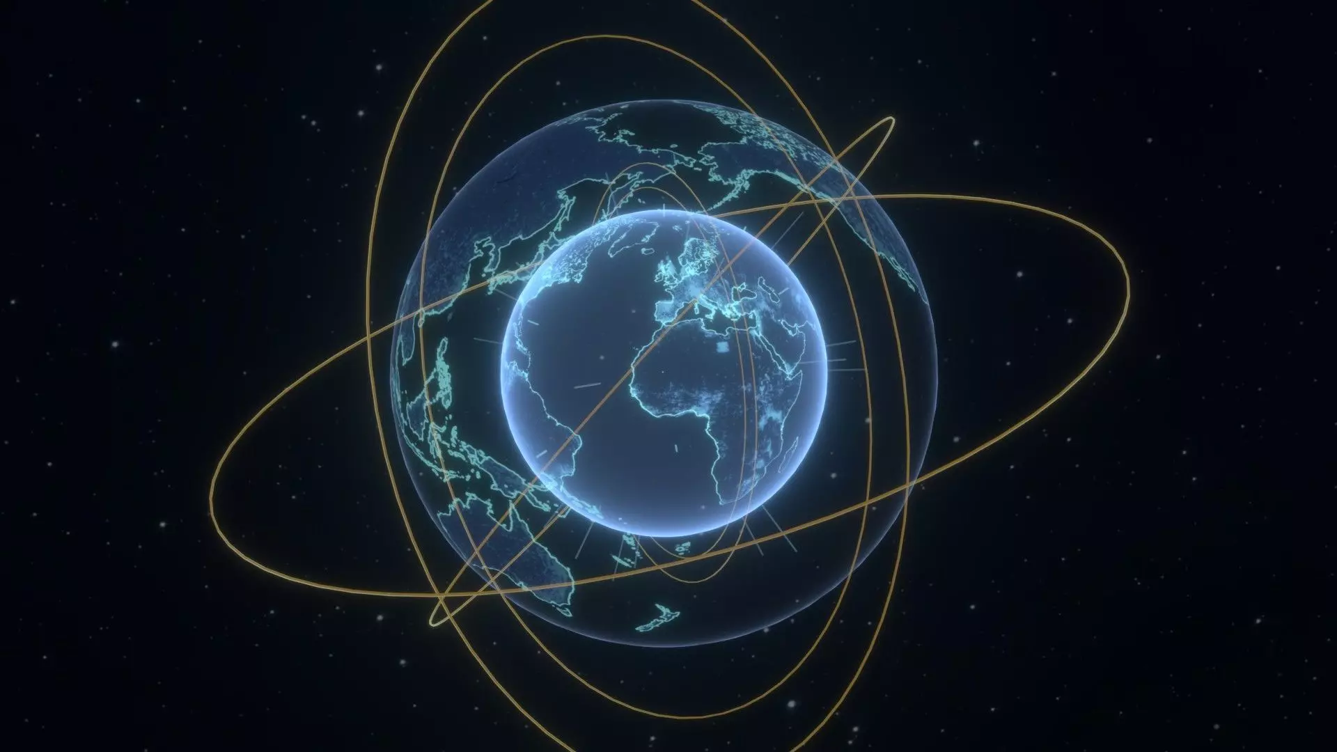 Animated Hologram Planet Earth No 2 With 50 Sci-Fi Music Tracks Low-poly 3D model_4