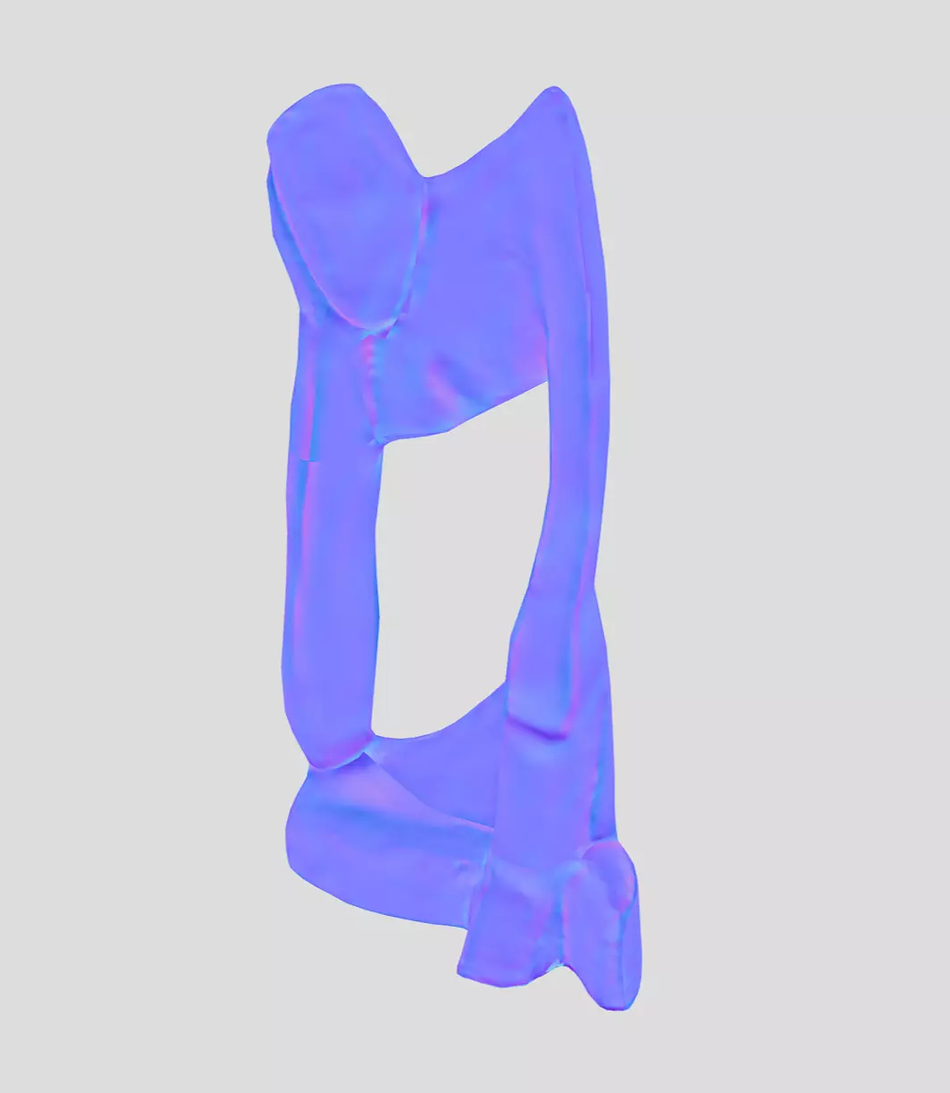 The Thinker Statue Low-poly 3D model_13