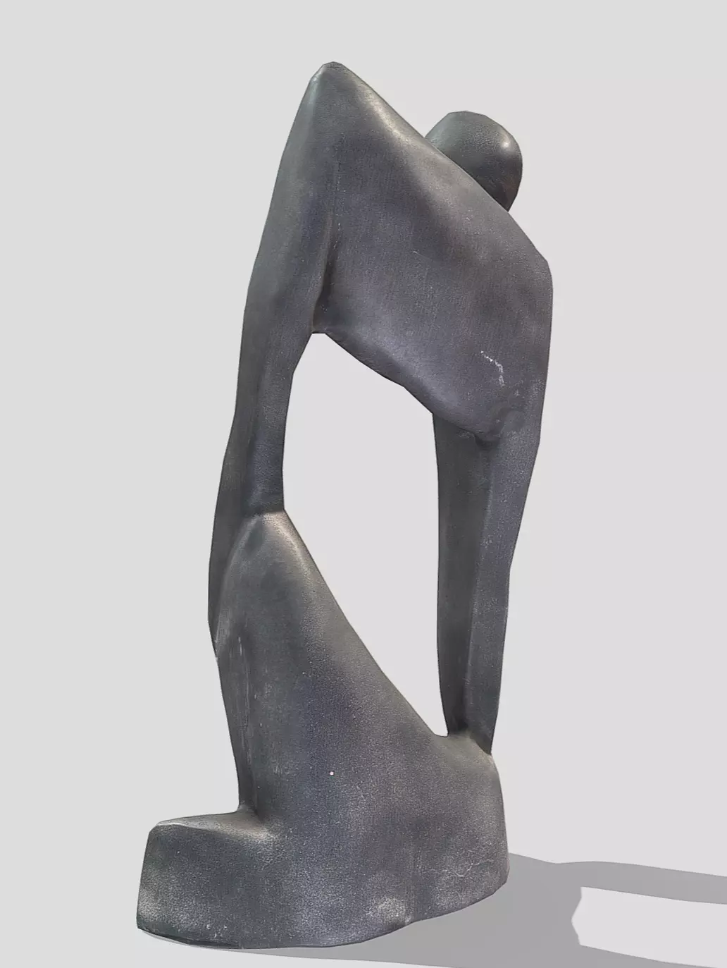 The Thinker Statue Low-poly 3D model_5