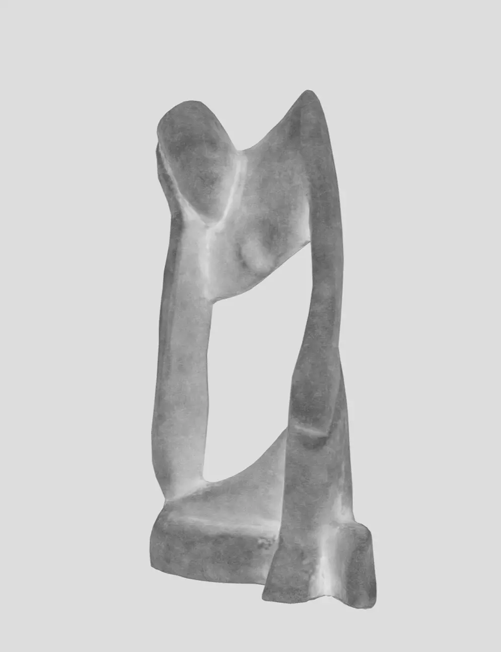 The Thinker Statue Low-poly 3D model_16