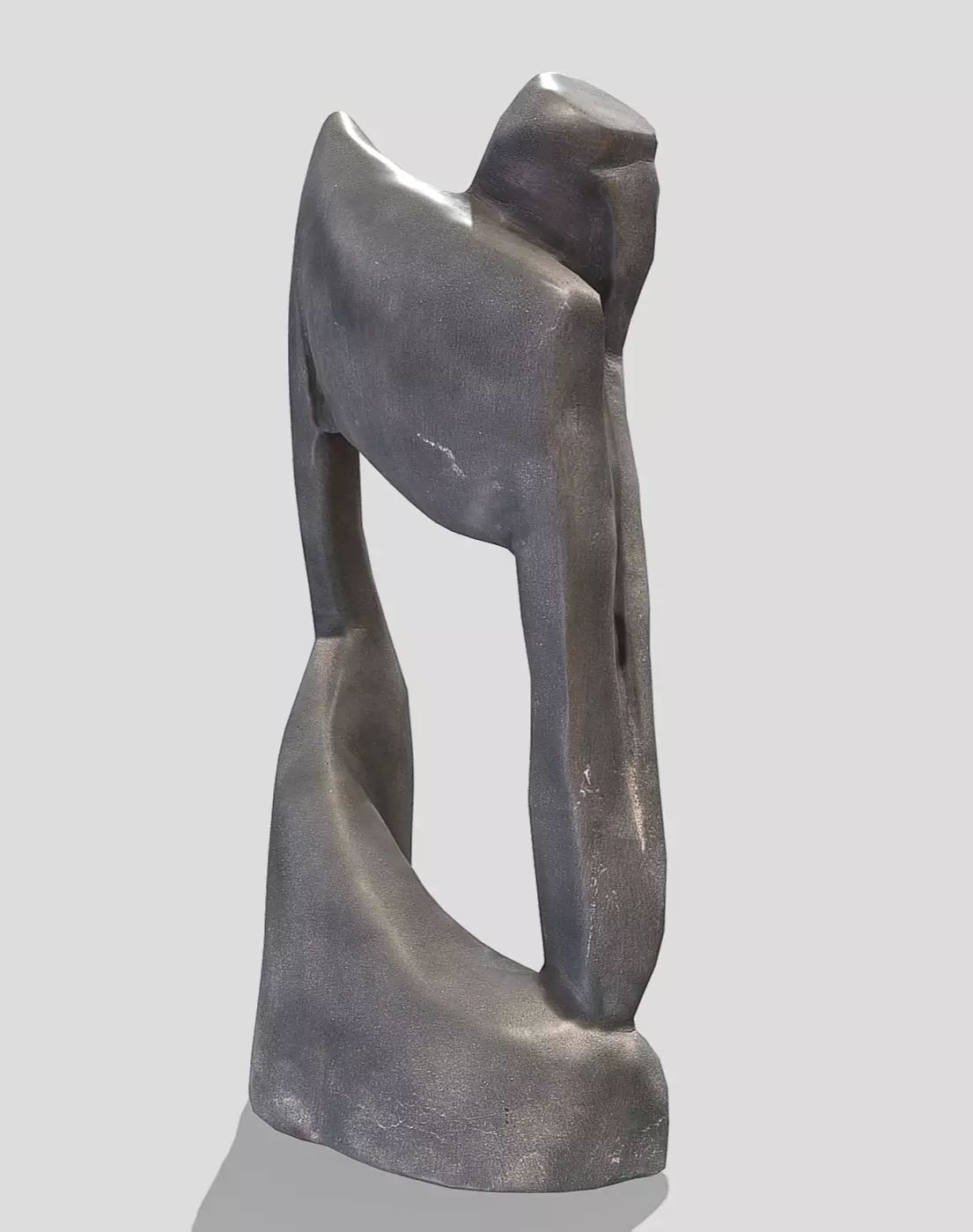 The Thinker Statue Low-poly 3D model_4