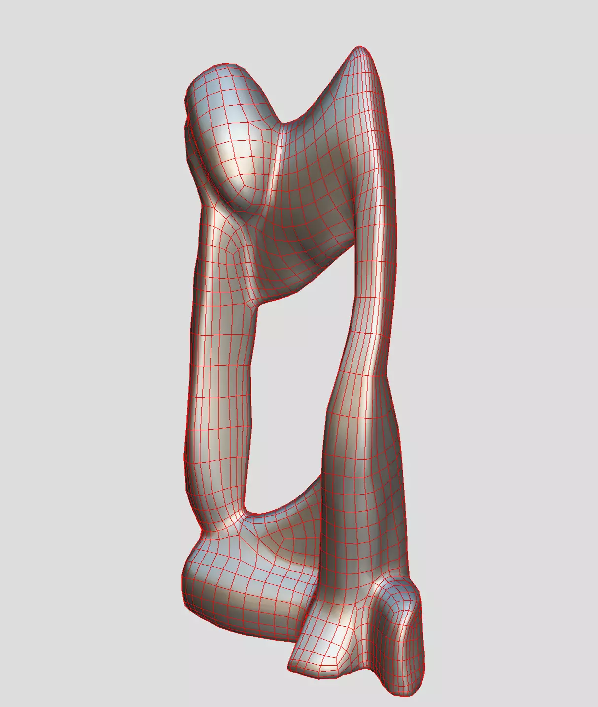 The Thinker Statue Low-poly 3D model_10