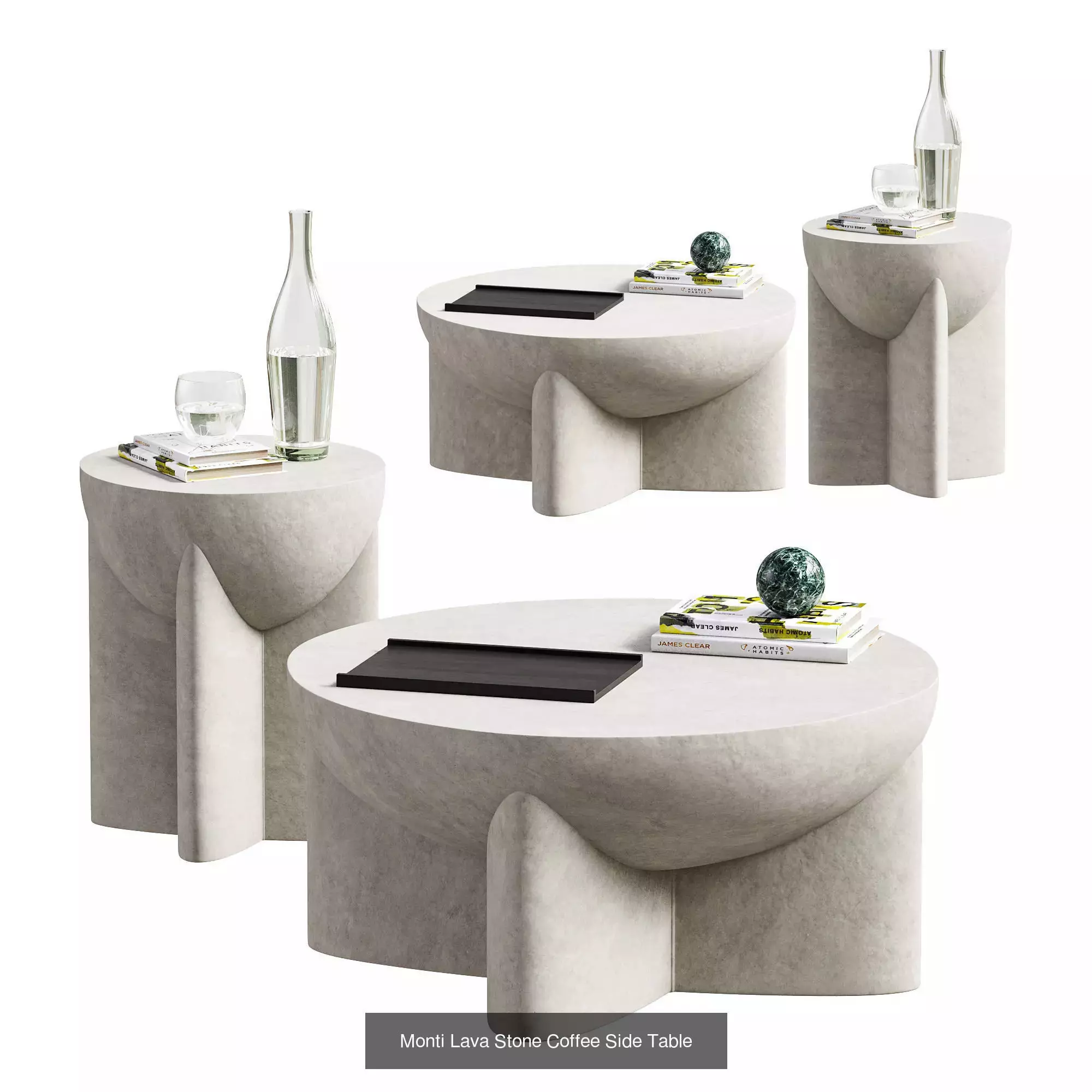 Table Collection - Modern Coffee Tables with Decor Accessories  _3