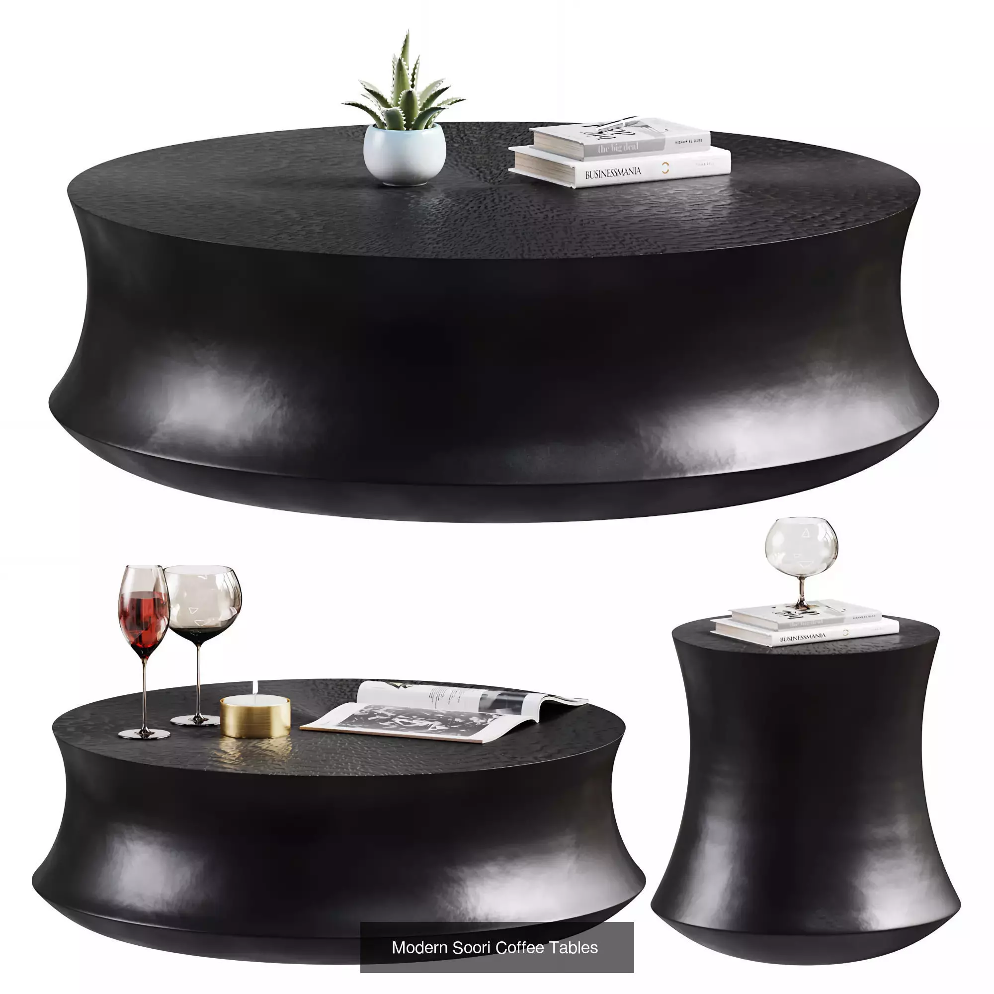Table Collection - Modern Coffee Tables with Decor Accessories  _2