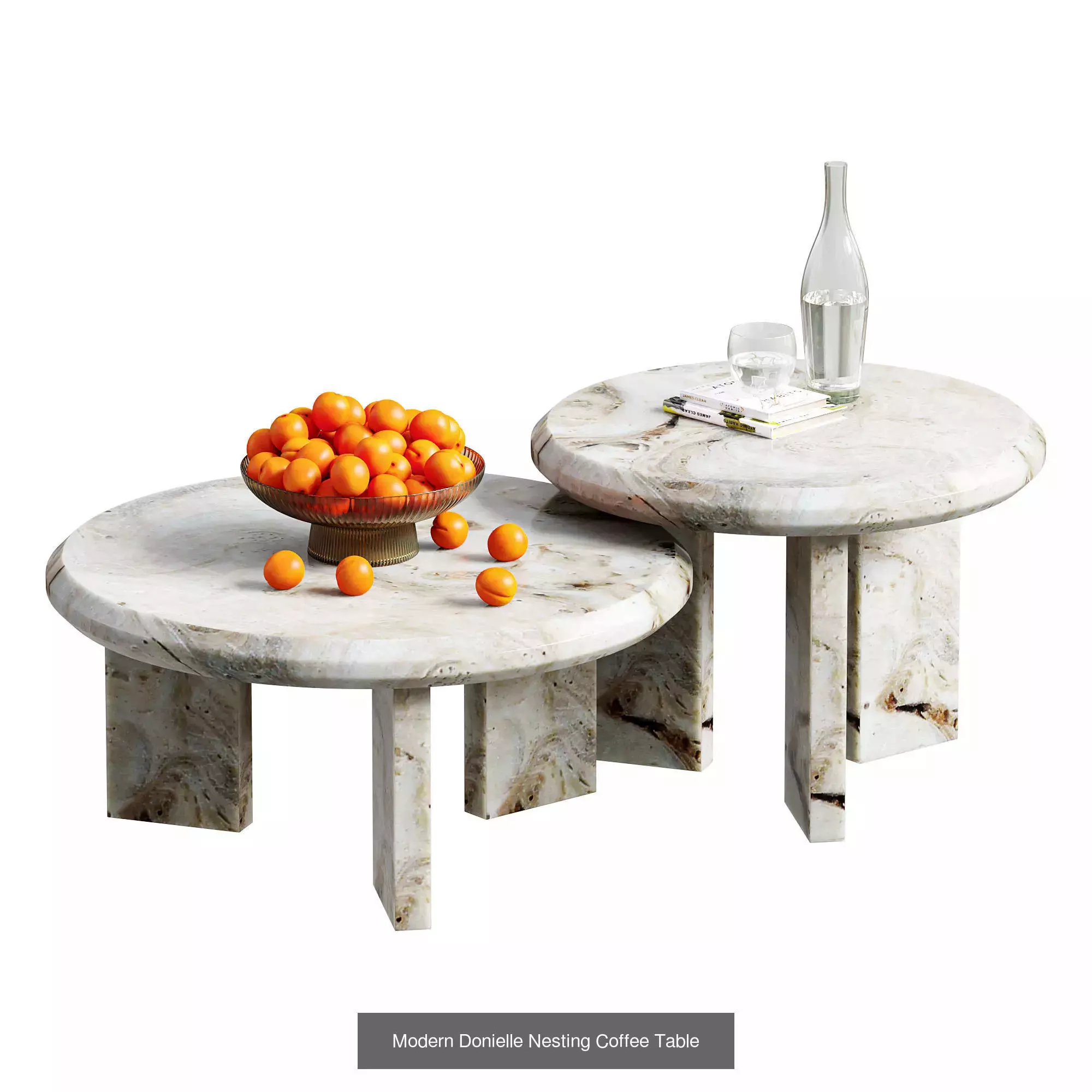 Table Collection - Modern Coffee Tables with Decor Accessories  _4