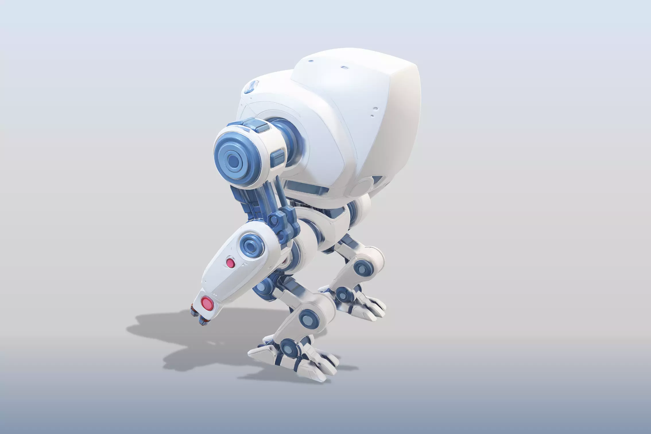 Humanoid Robotic Suit Realistic Model for Games Visual Effects 3D model_7