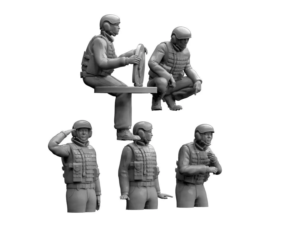 Russian Tank Crew 3D print model_20