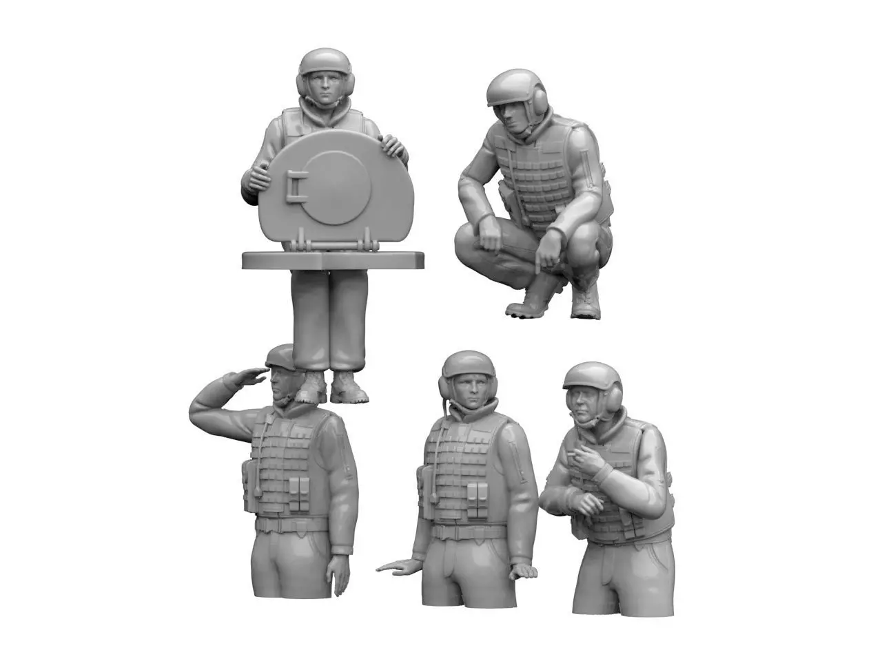 Russian Tank Crew 3D print model_23