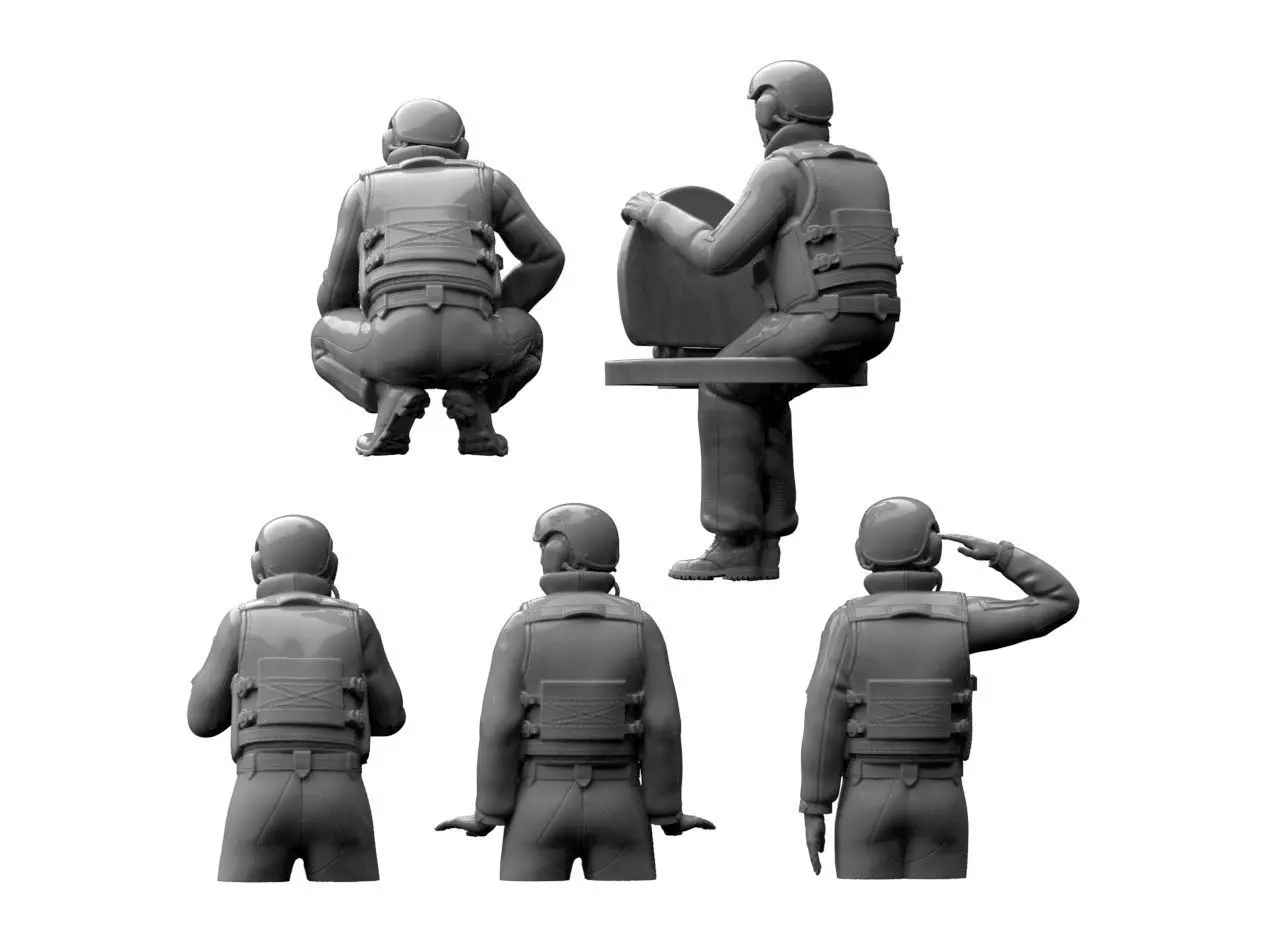 Russian Tank Crew 3D print model_26