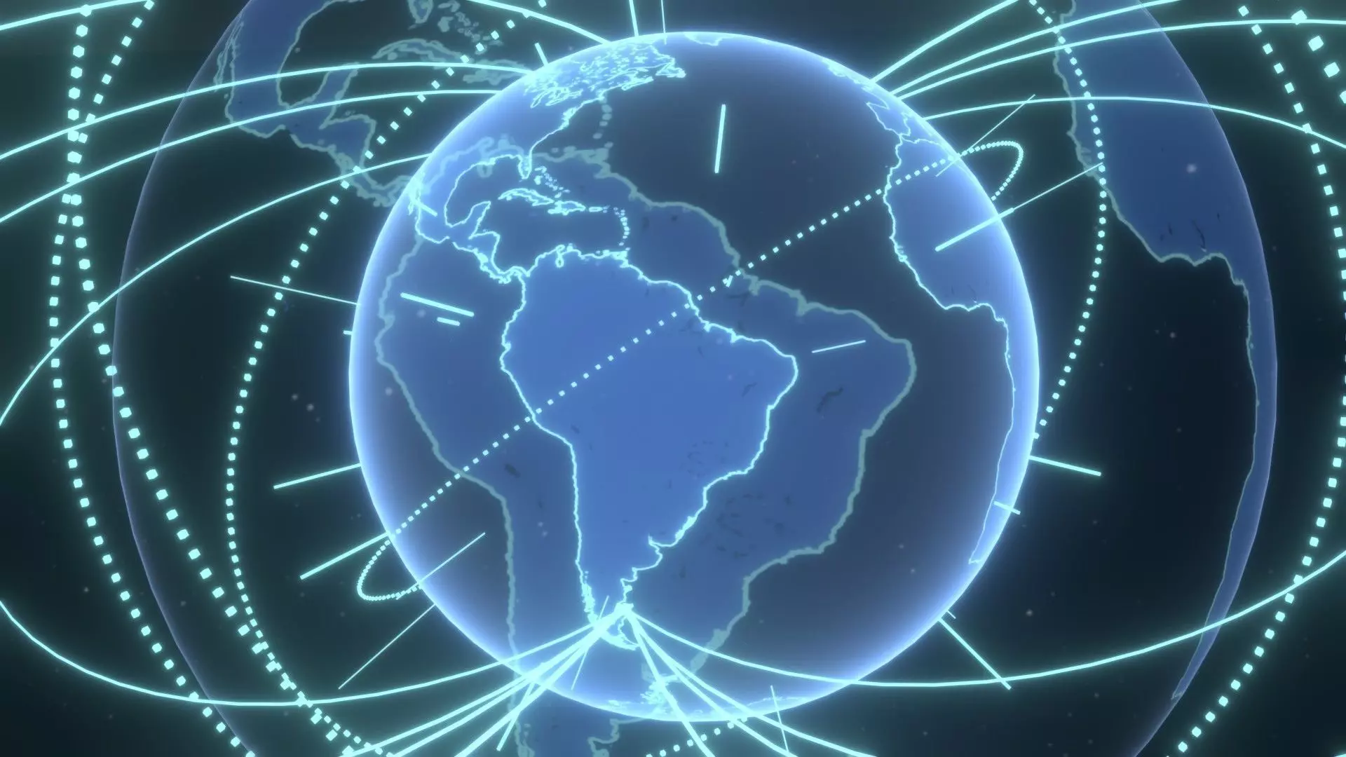 Animated Hologram Planet Earth No 4 With 50 Sci-Fi Music Tracks Low-poly 3D model_11