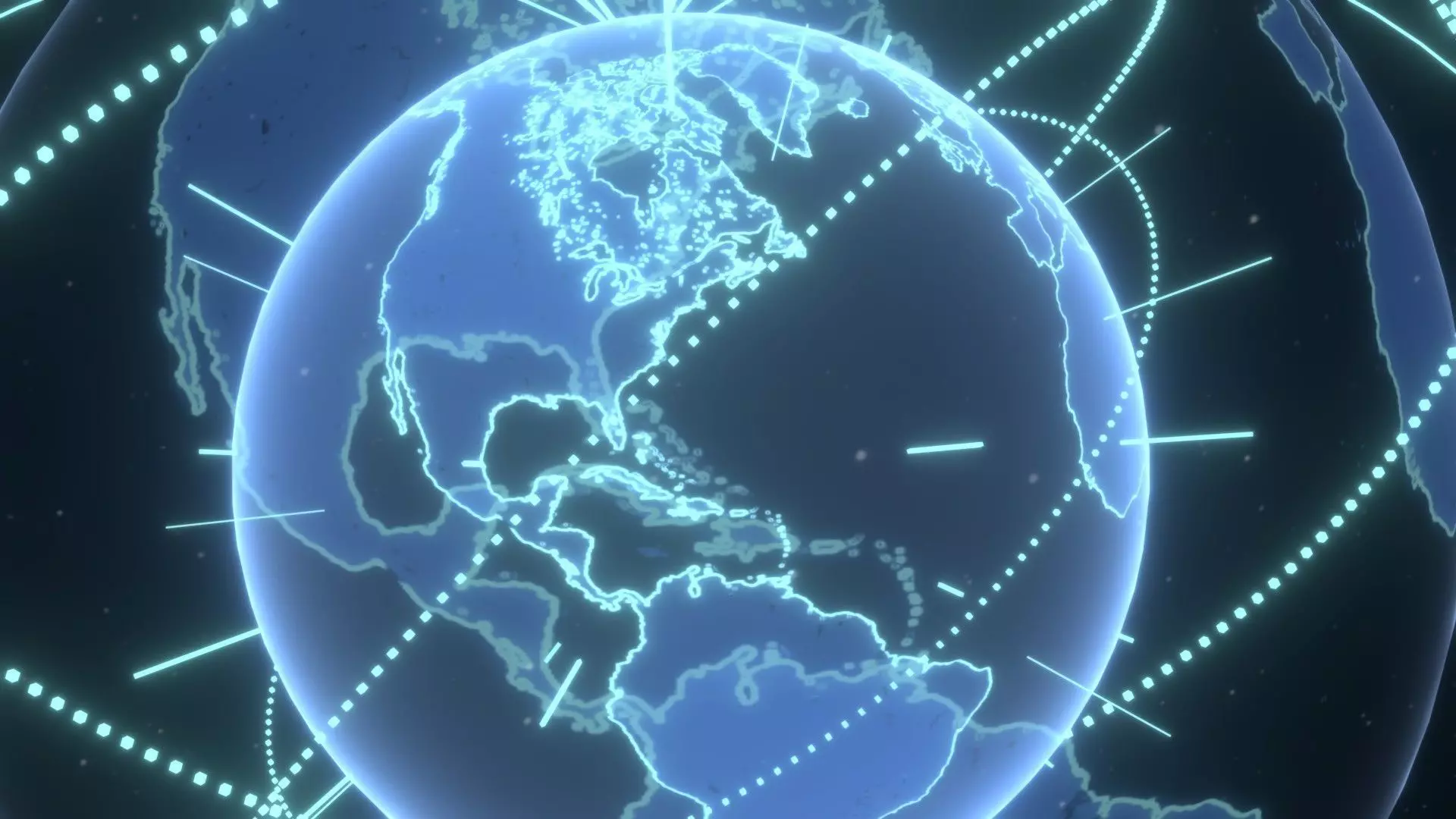 Animated Hologram Planet Earth No 4 With 50 Sci-Fi Music Tracks Low-poly 3D model_18