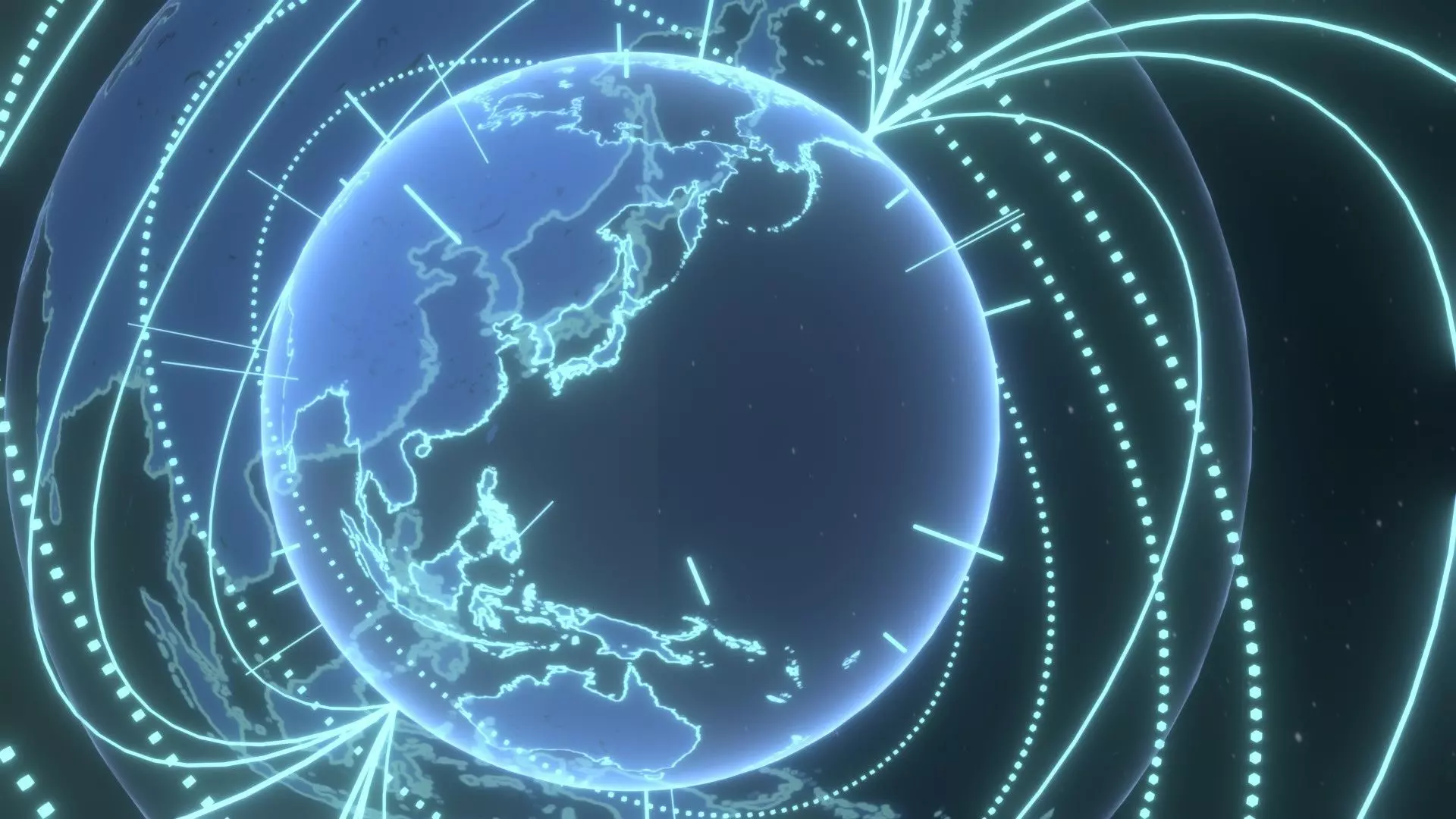 Animated Hologram Planet Earth No 4 With 50 Sci-Fi Music Tracks Low-poly 3D model_15