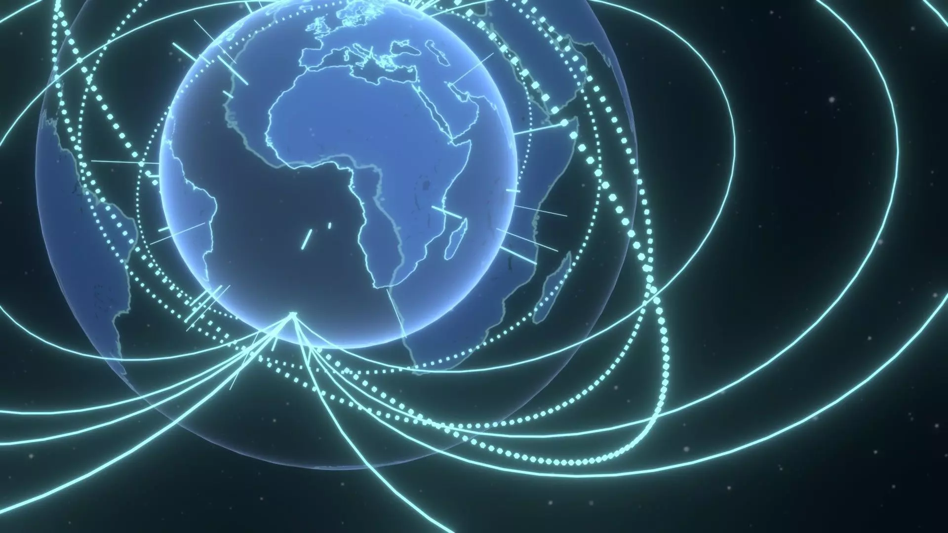 Animated Hologram Planet Earth No 4 With 50 Sci-Fi Music Tracks Low-poly 3D model_21