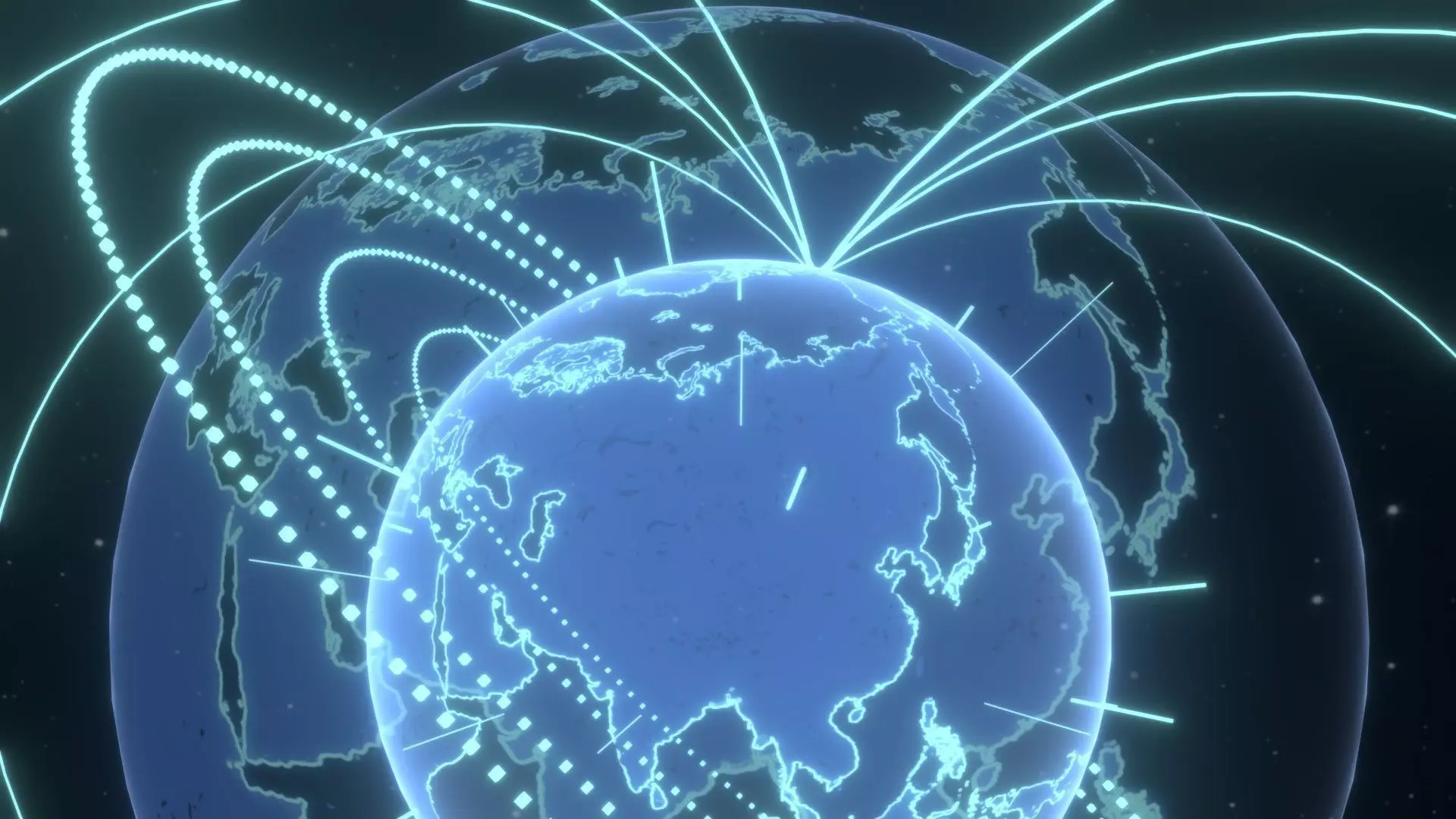 Animated Hologram Planet Earth No 4 With 50 Sci-Fi Music Tracks Low-poly 3D model_12