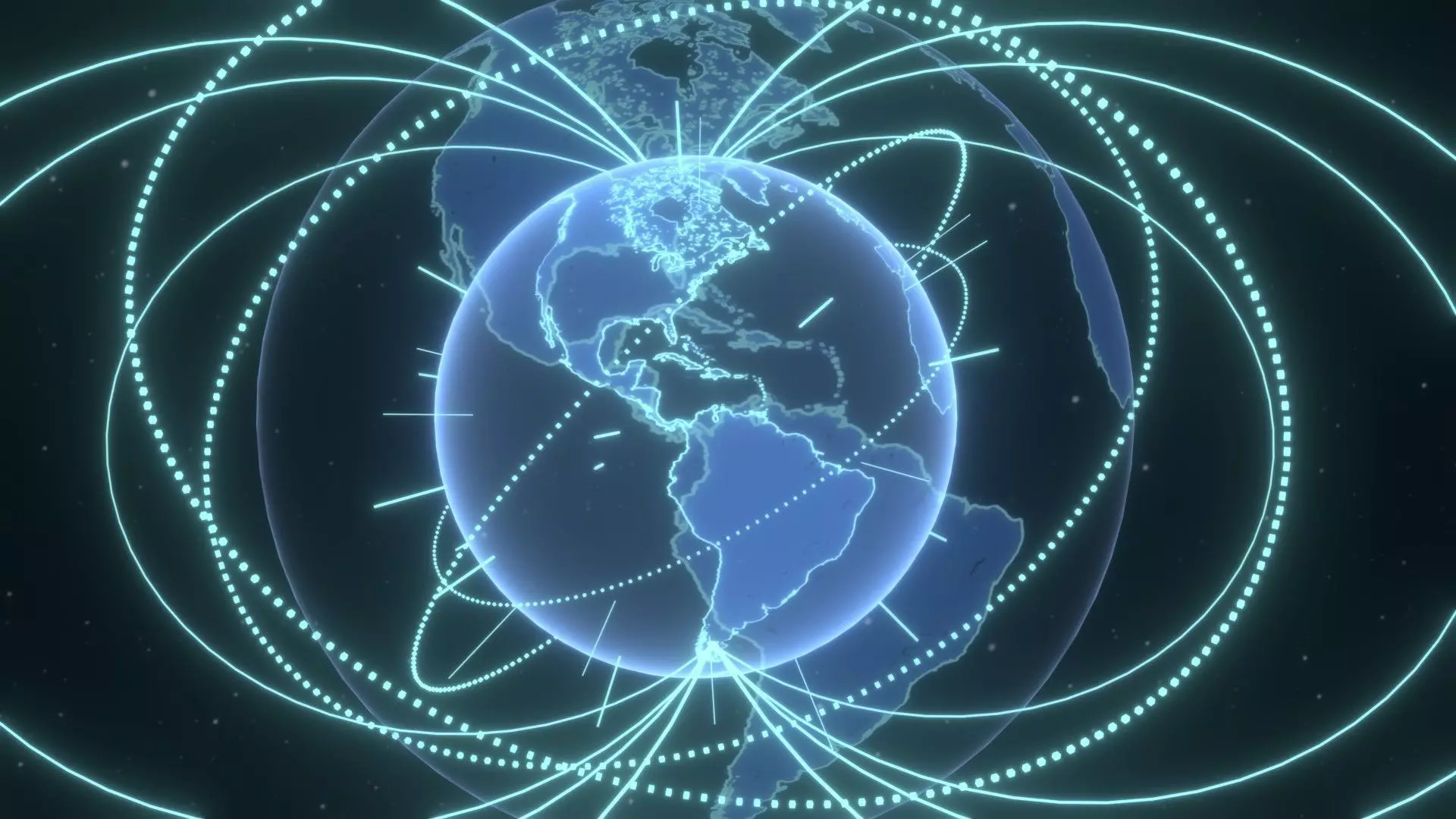 Animated Hologram Planet Earth No 4 With 50 Sci-Fi Music Tracks Low-poly 3D model_13