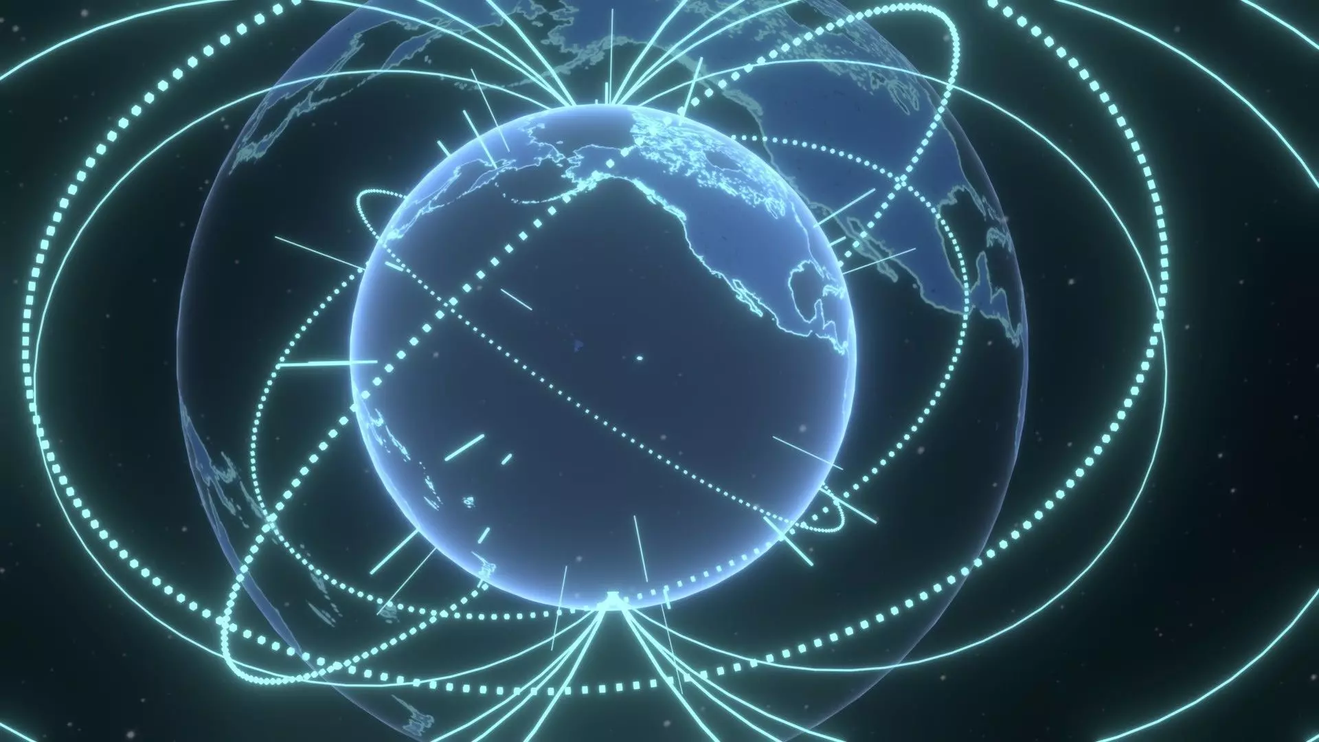 Animated Hologram Planet Earth No 4 With 50 Sci-Fi Music Tracks Low-poly 3D model_22