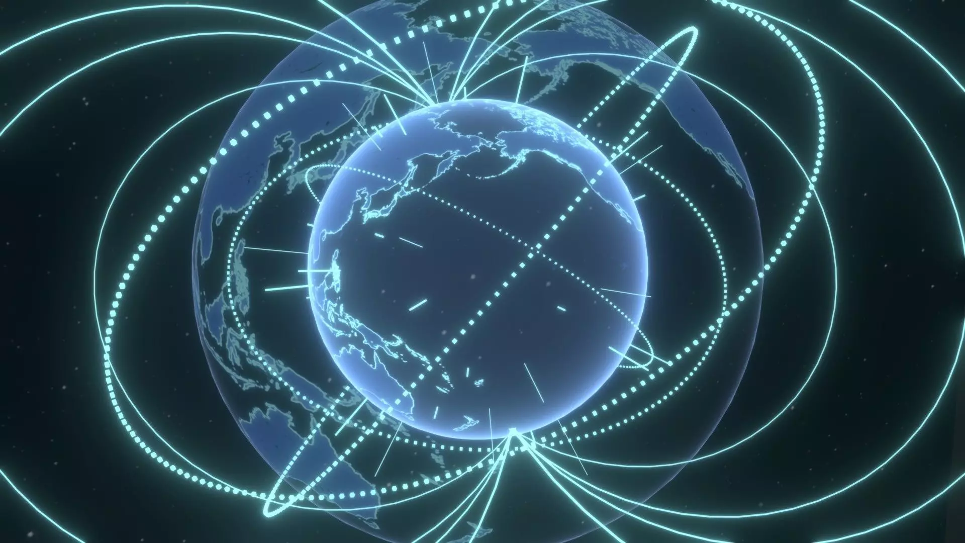 Animated Hologram Planet Earth No 4 With 50 Sci-Fi Music Tracks Low-poly 3D model_4