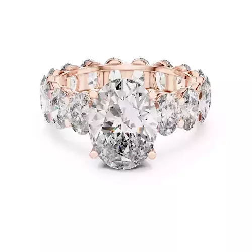 Diamond Engagement Wedding Ring 3DM STL Video 3D print model