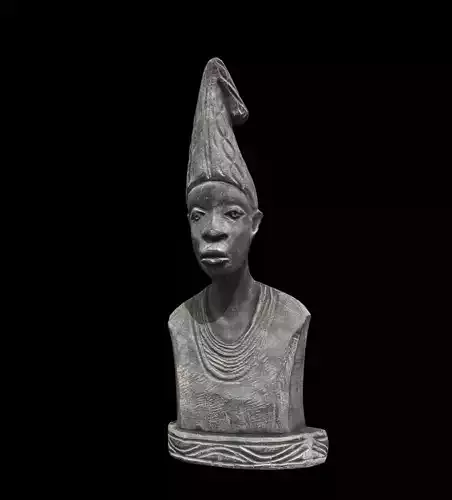 Traditional Tribal Man Bust