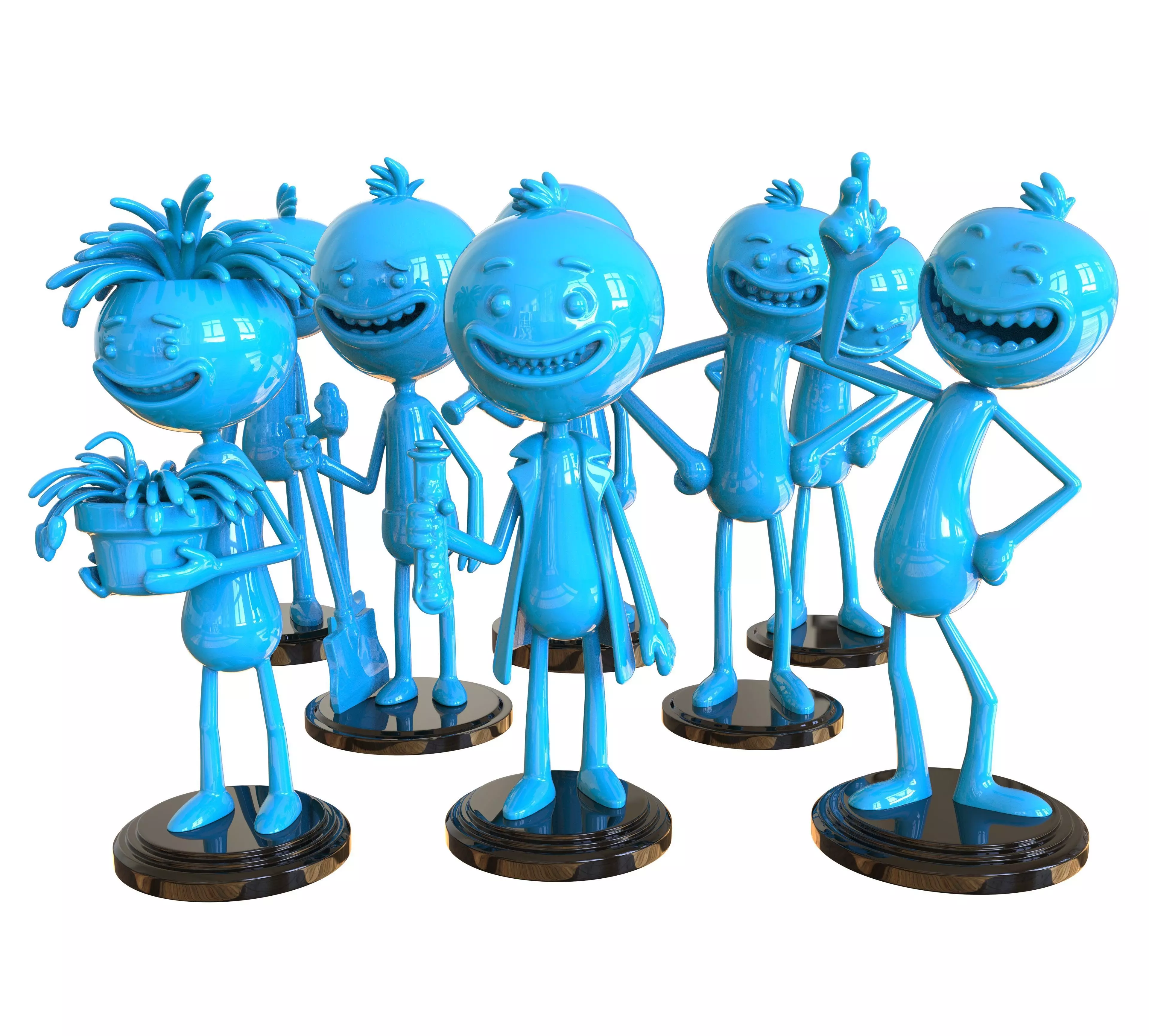 MR MEESEEKS RICK AND MORTY 3D print model