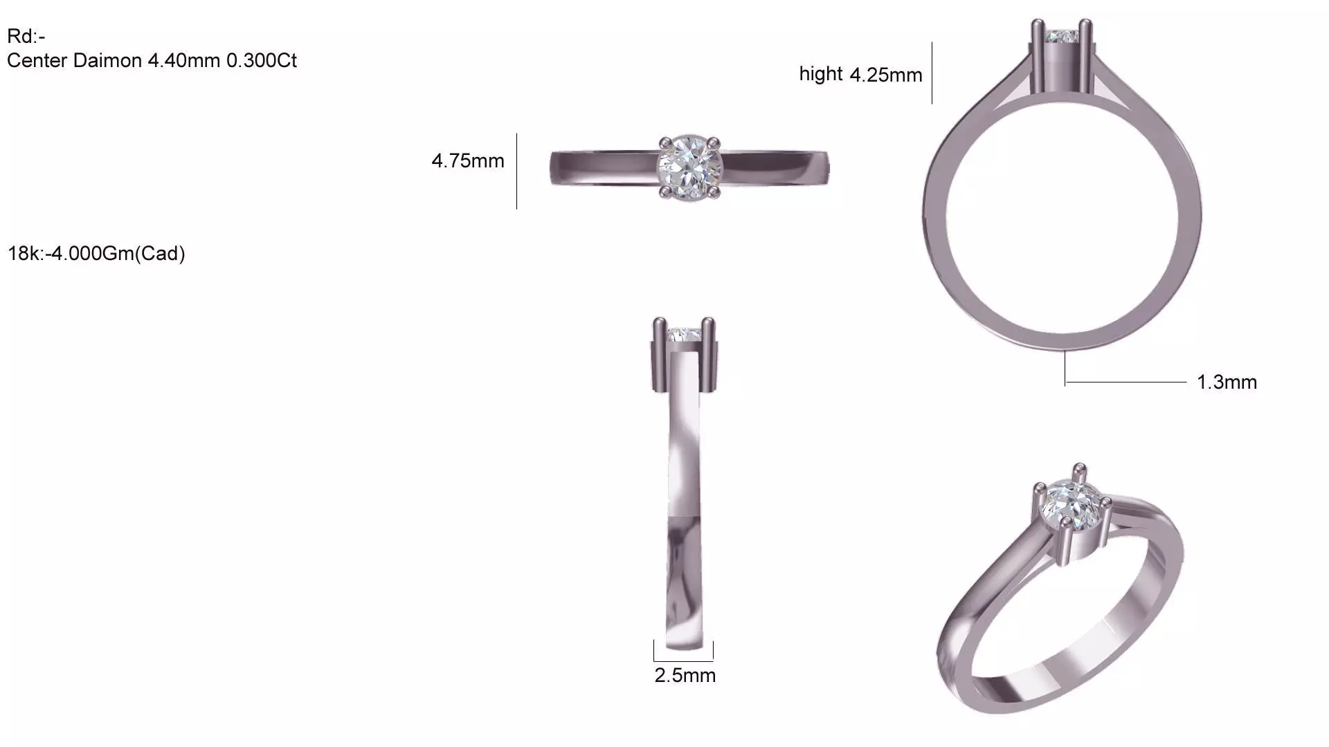 Women Ring Render 3dm STL MTL SLC JCD OBJ FBX Details 3D print model_26