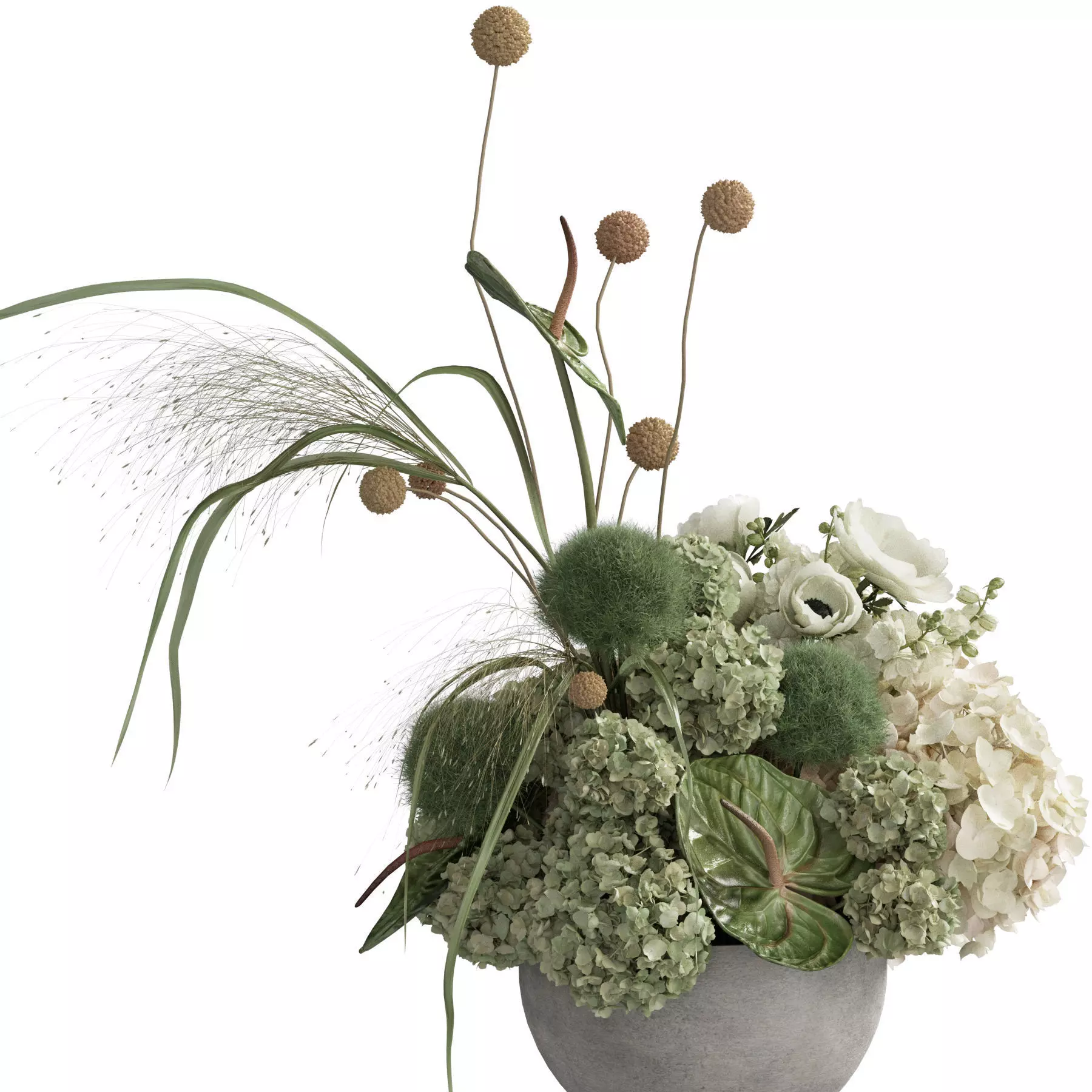 Flower In Vase 96 3D model_3