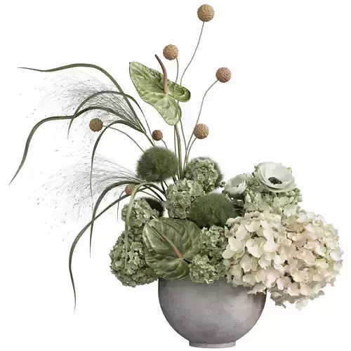 Flower In Vase 96 3D model