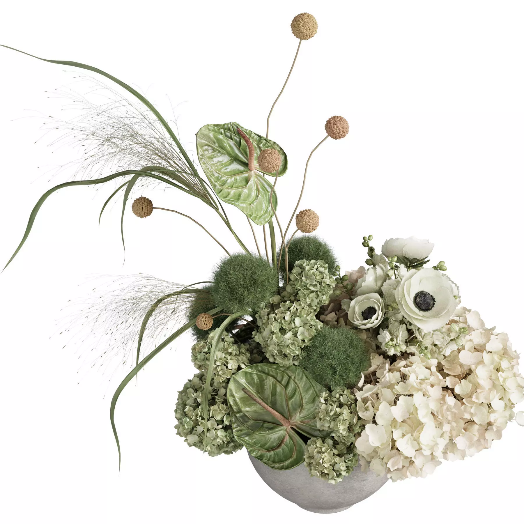 Flower In Vase 96 3D model_2