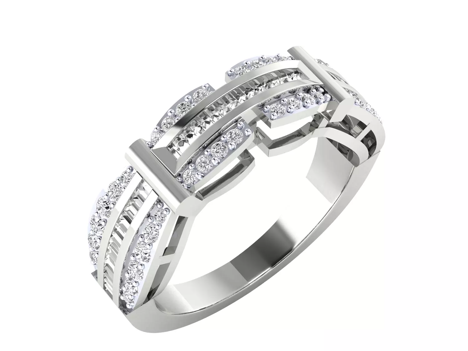 Women Ring Render 3dm STL MTL SLC JCD OBJ FBX Details 3D print model_16