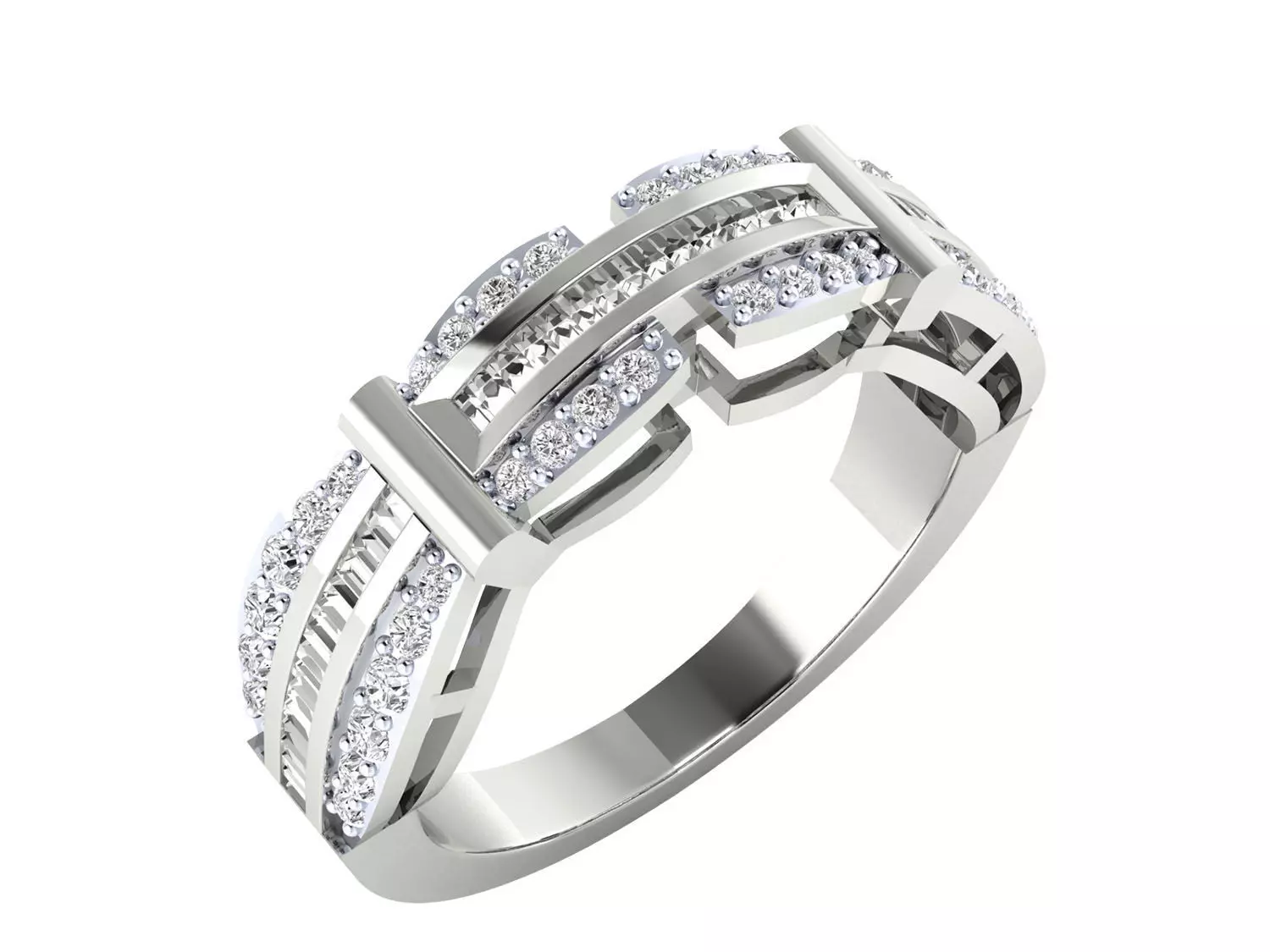 Women Ring Render 3dm STL MTL SLC JCD OBJ FBX Details 3D print model_22