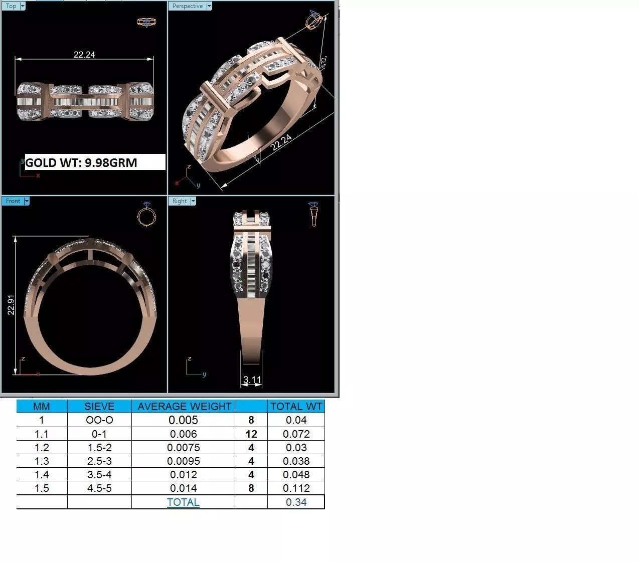 Women Ring Render 3dm STL MTL SLC JCD OBJ FBX Details 3D print model_23