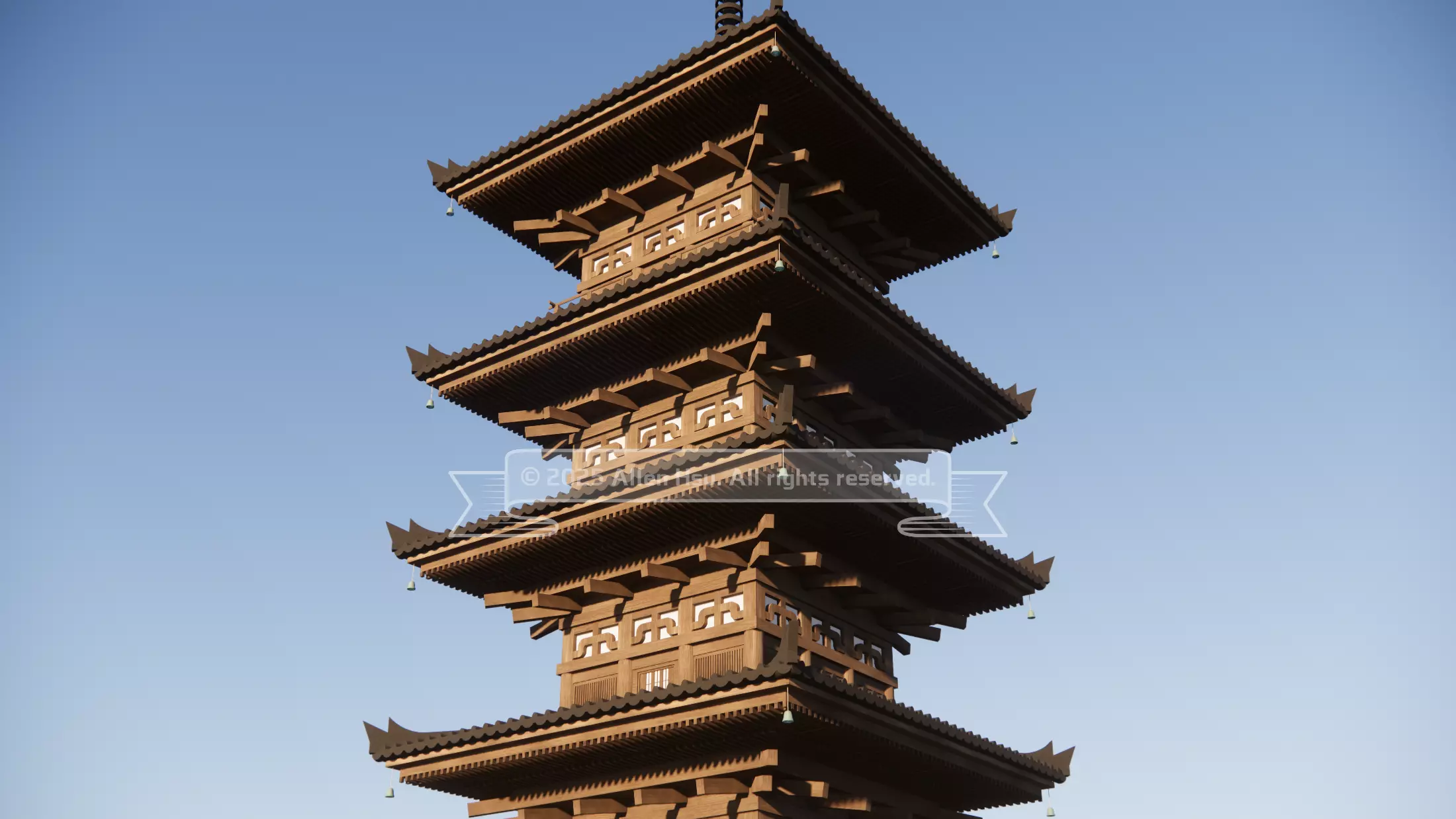 Japanese - Yasaka Pagoda 3D model_2