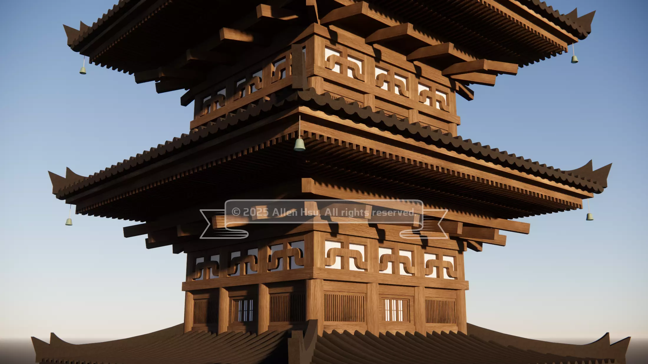 Japanese - Yasaka Pagoda 3D model_13
