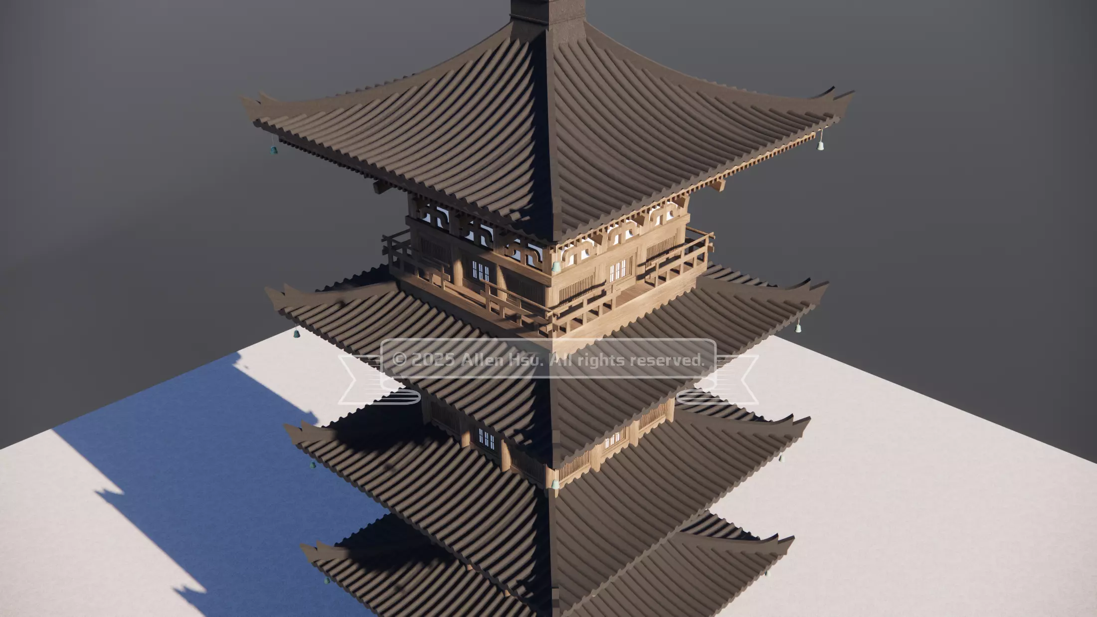 Japanese - Yasaka Pagoda 3D model_16