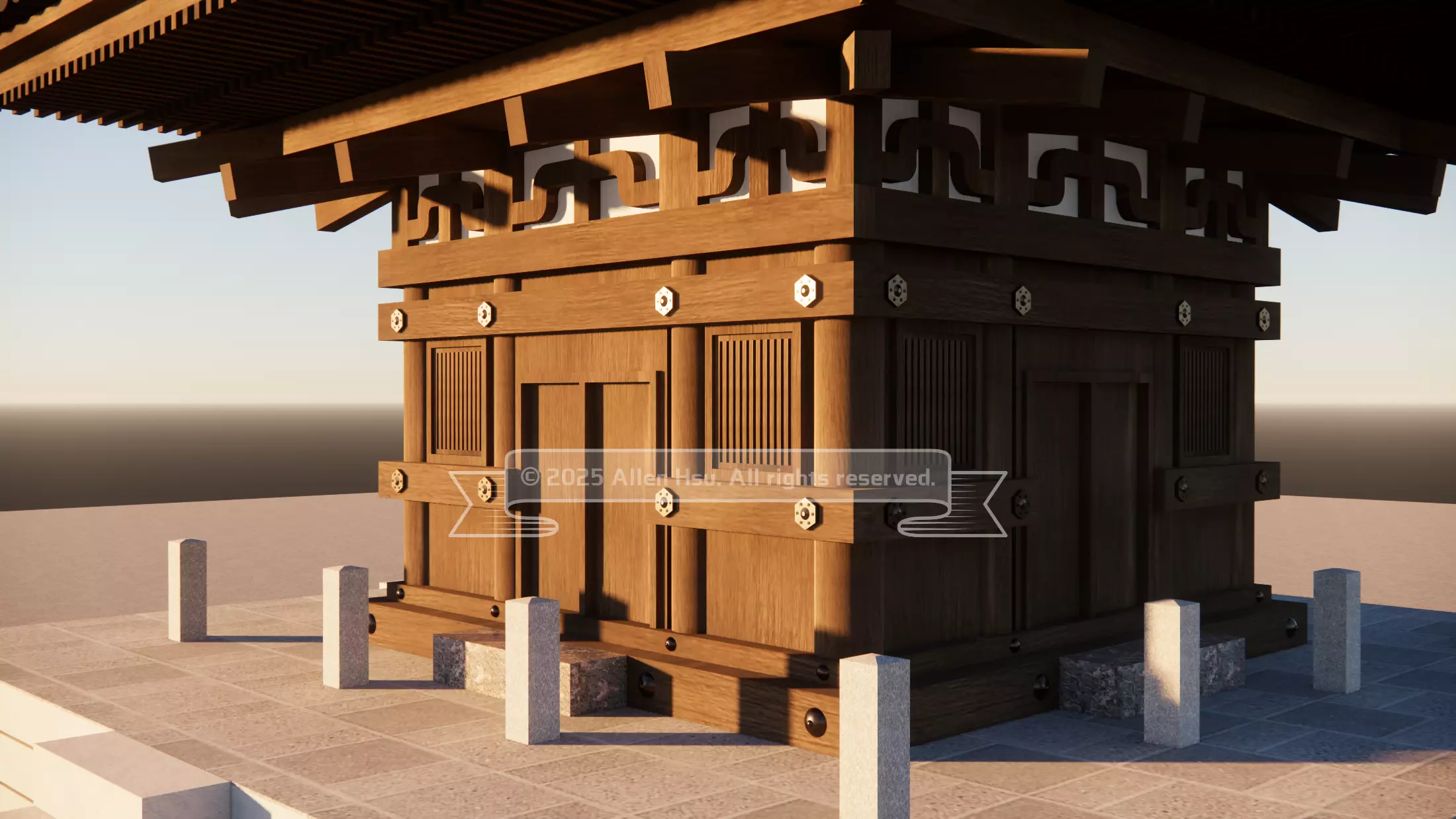 Japanese - Yasaka Pagoda 3D model_7