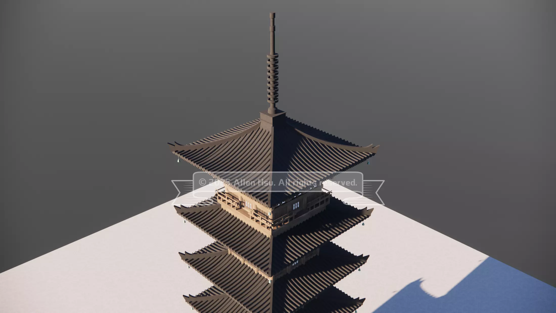 Japanese - Yasaka Pagoda 3D model_15